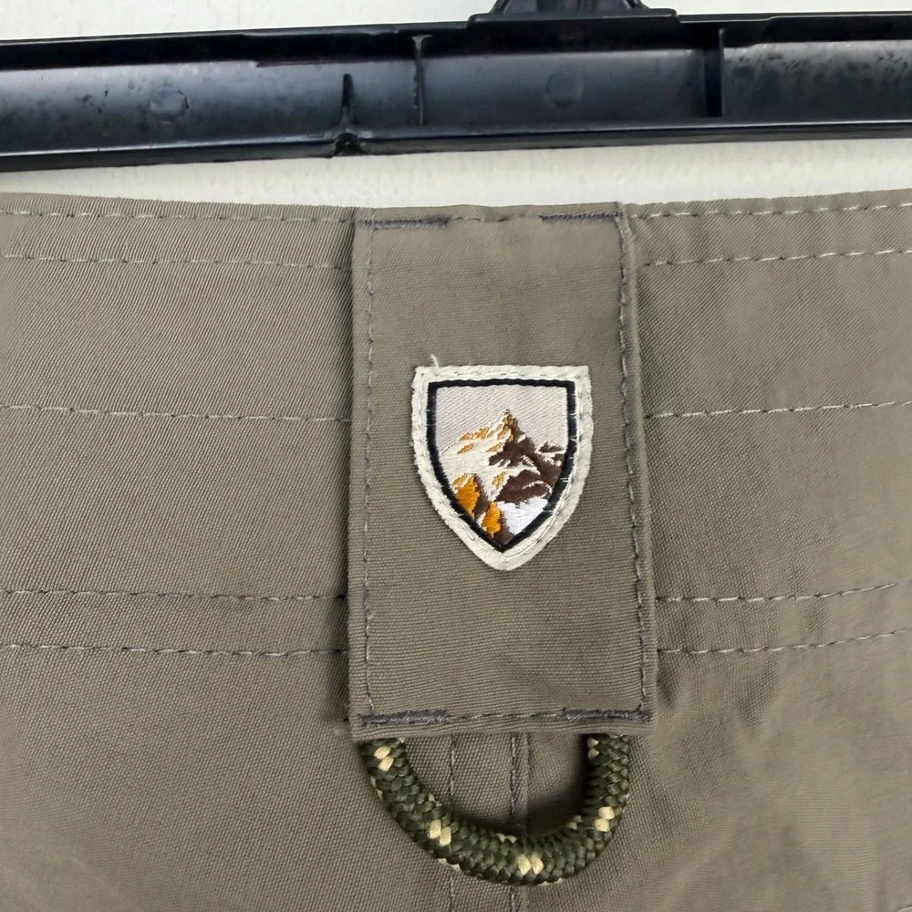KUHL Liberator Stealth CONVERTIBLE Pants Mens 36x34 Tan Zip Off Hike Cargo *Read